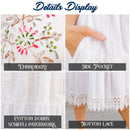 Young Threads - Embroidered Patchwork Dress With Lace Trim