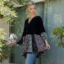 Young Threads - Chic Overdyed Band Collar Jhabla Top (New Color)