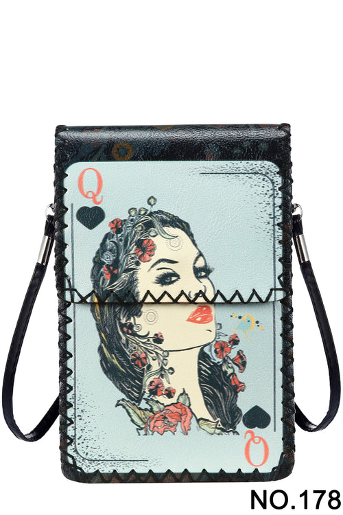 Ole - Poker Queen Printed Crossbody HB0580 - NO.178