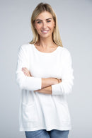 Viscose Front Pockets Sweater