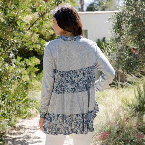 Young Threads - Limited Edition Sweater Knit Jhabla Top with Graceful Tiers