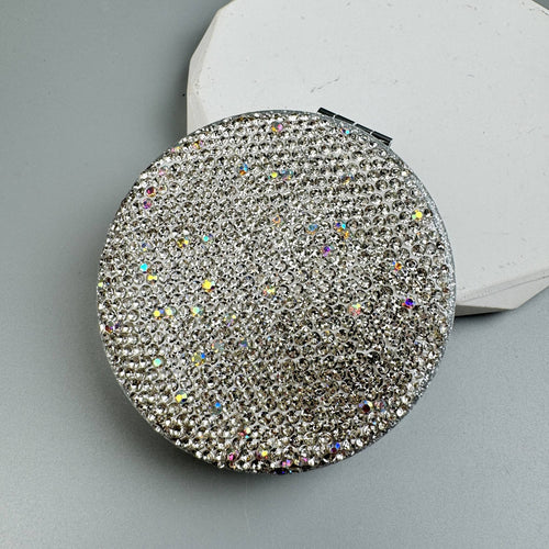 Ole - Circle Rhinestone Folding Makeup Mirror