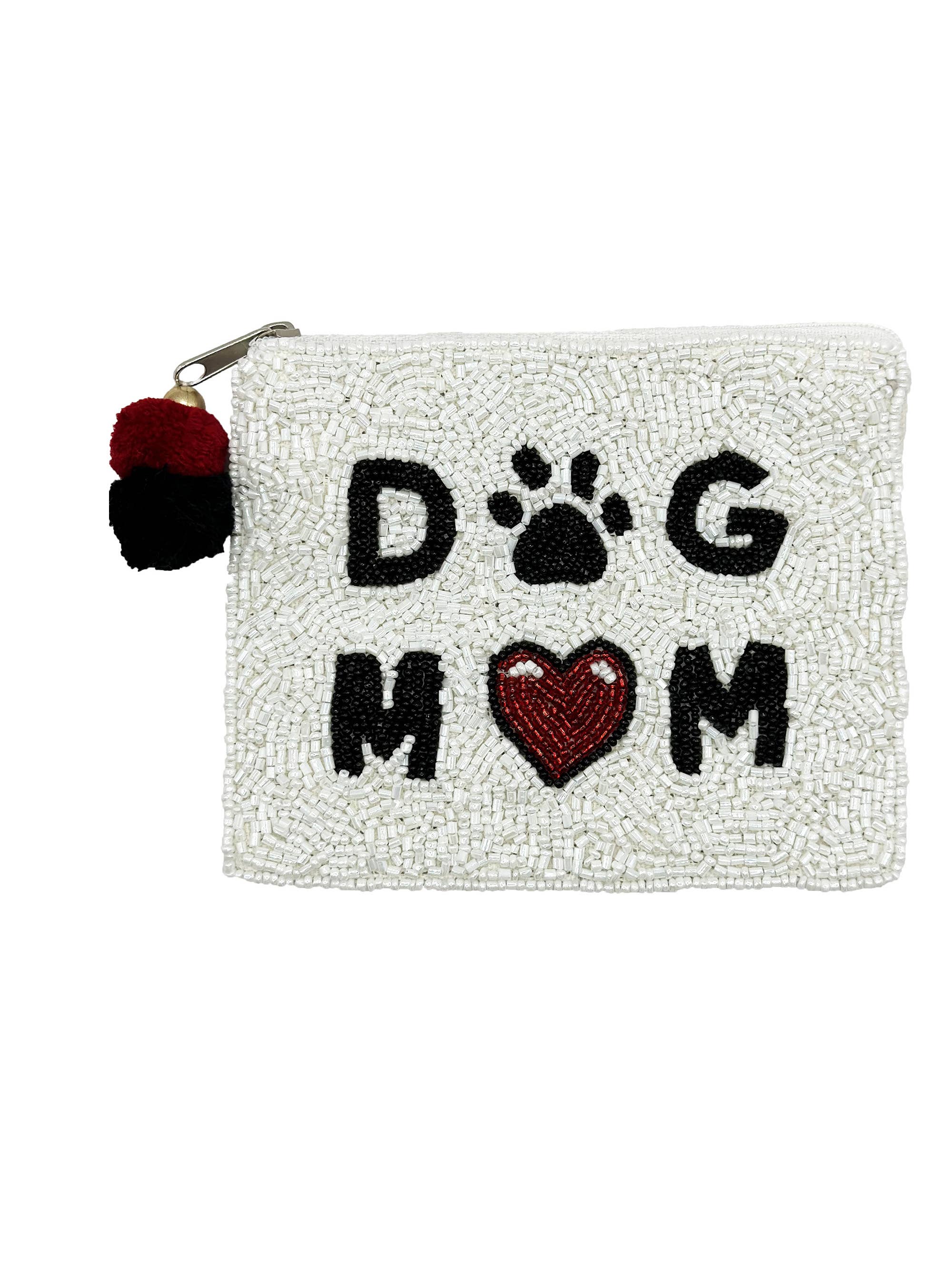 Ole - Dog Mom Beaded Coin Purse LAC-CP-1390