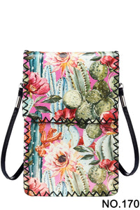 Ole - Floral Cactus Printed Crossbody HB0580 - NO.170
