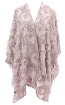 JC Sunny Fashion - 11 Colors-Fringe Feather Detailed Lightweight Eyelash Kimono