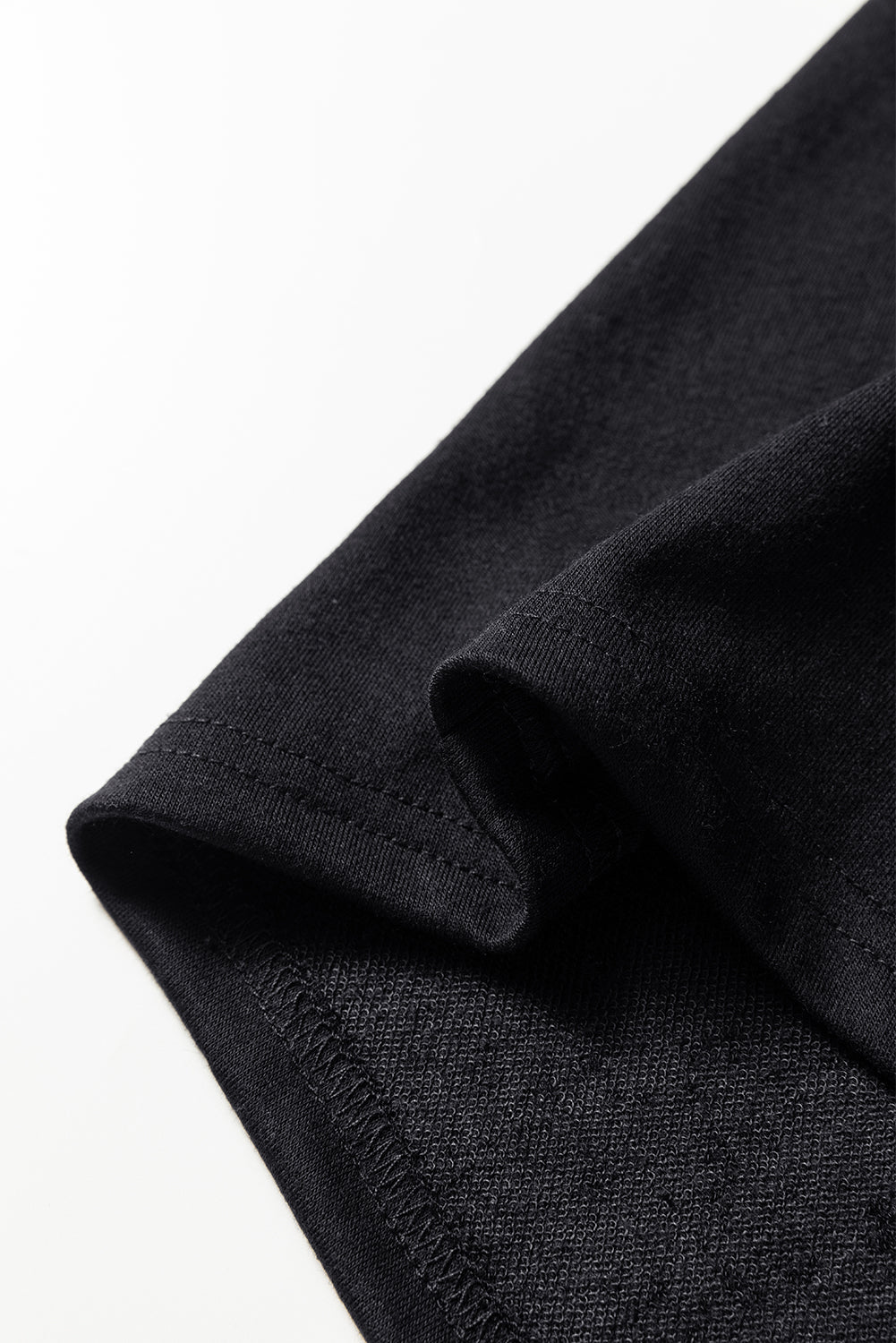 Black Halloween Rhinestone Pumpkin Contrast Ribbed Patchwork Top