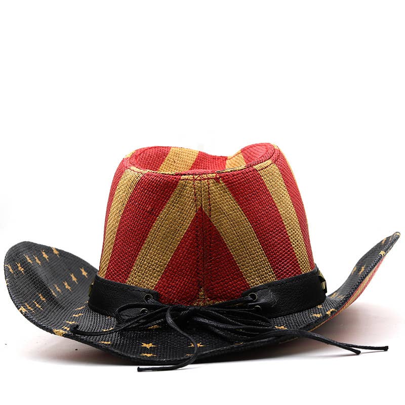 Ole - American Flag Cowboy Straw Hat
