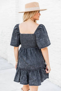 Hope & Sunshine - Denim Short Sleeve Tunic Dress