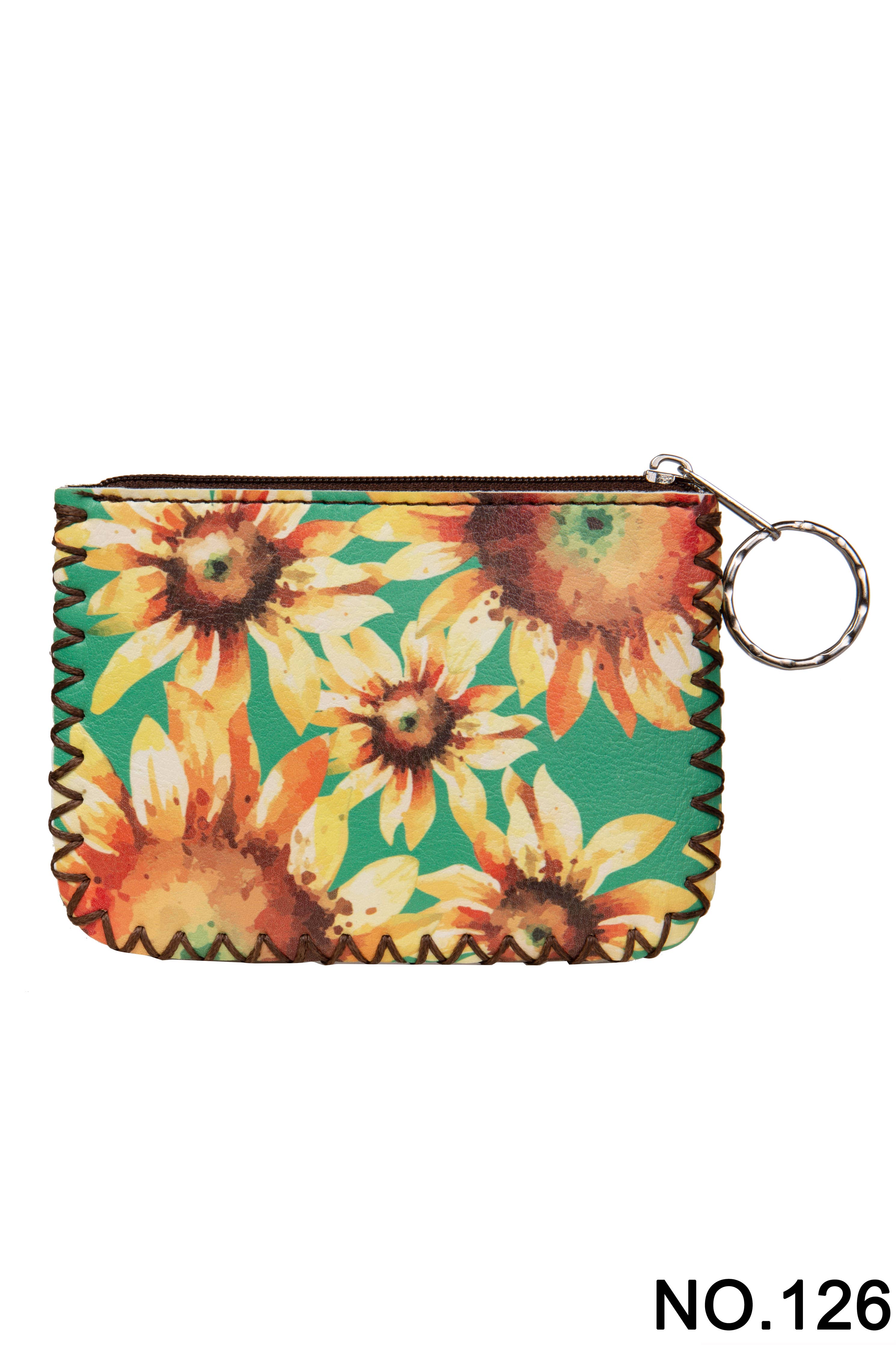 Ole - Sunflower Printed Coin Purse HB0665 - NO.126