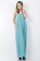 42POPS - `.42pops Maxi Dress w/ adjustable strap & pockets