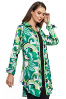 Adore - AD2306-A art-inspired long-sleeve tunic shirt