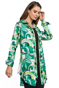 Adore - AD2306-A art-inspired long-sleeve tunic shirt