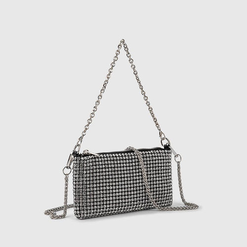 Ole - Rectangle Rhinestone Crossbody Bag
