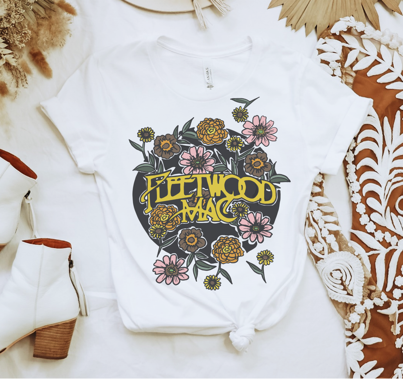 Par.tees by Party On! - Fleetwood Mac Rock Sublimation Tees by Party On Design