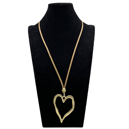 Ole - Hollow Heart Shaped Necklace