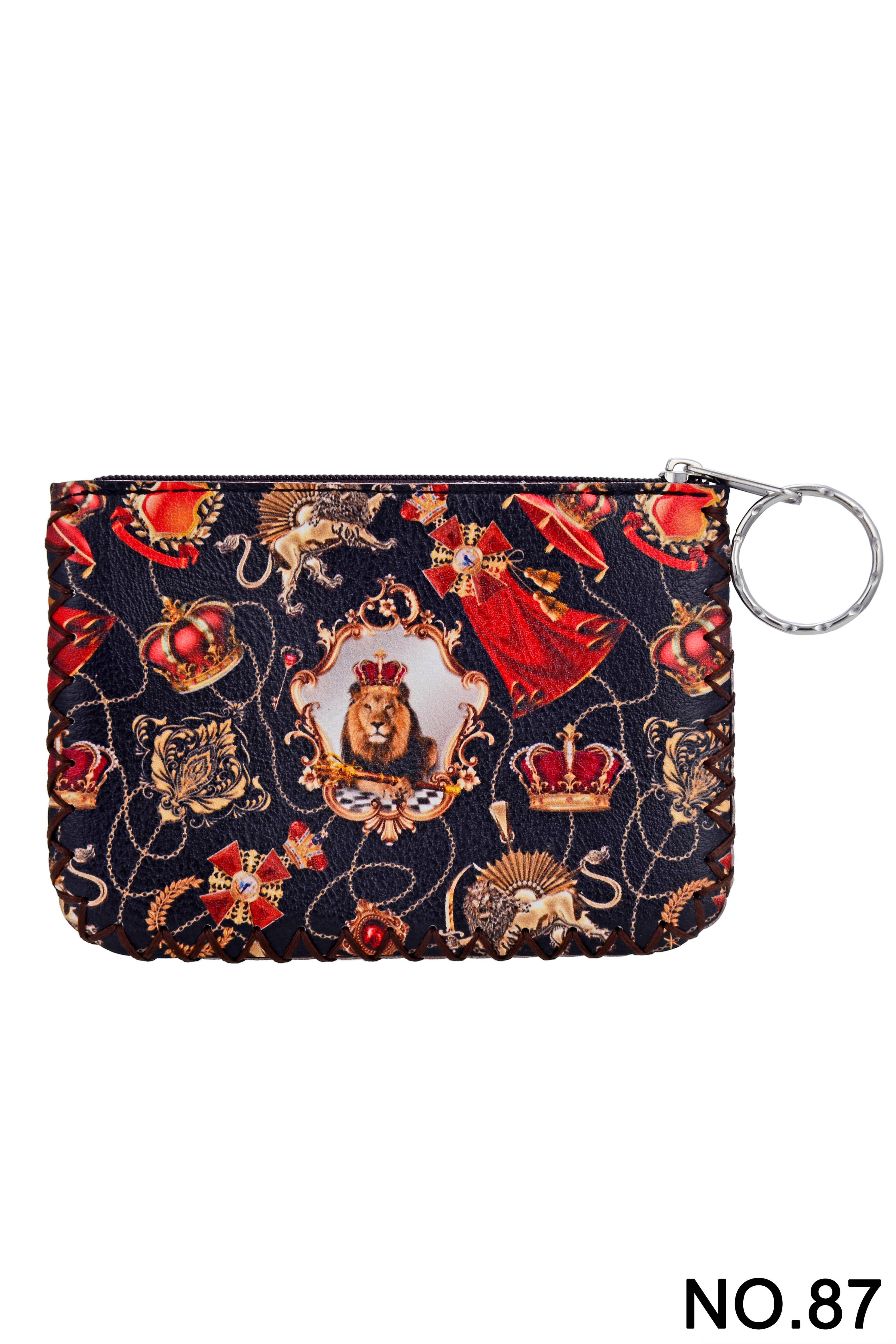 Ole - Crowned Lion Printed Coin Purse HB0665 - NO.87