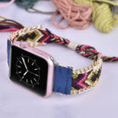 ShopTrendsNow - Boho-Chic Tribal Braided Replacement Band for Apple Watch