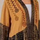 Young Threads - Printed Rayon Kimono Shrug with Embroidery (New Color)