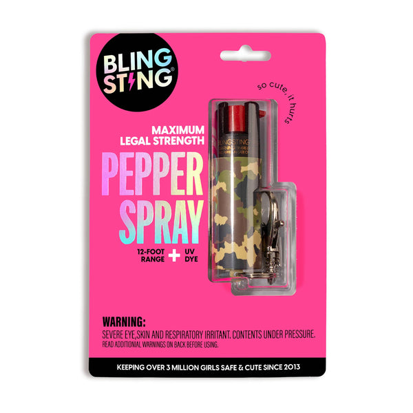 BLINGSTING - Assorted Camo Pepper Sprays | BS6 4PK1