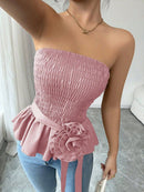Hope & Sunshine - Solid Color Strapless Tube Top