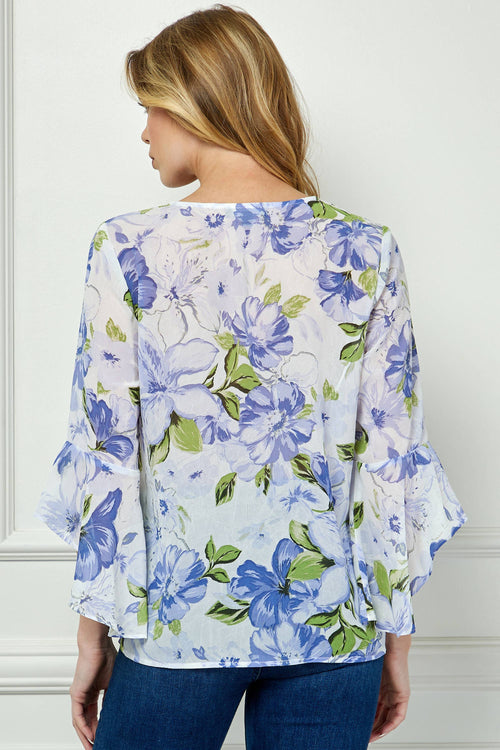 Winslow Collection - LAVENDER BLOSSOM RUFFLE TOP