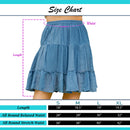 Young Threads - Western Women Mini Skirt - Multi Jacquard Pink Fabrics