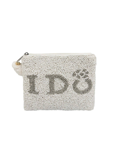 Ole - I DO Engagement Ring Beaded Coin Purse LAC-CP-1119