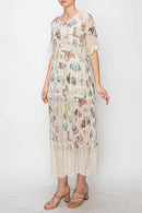 Origami Apparel ~  Lace and Crochet inspired - OLS-4752 BG-WILD WEST