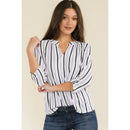 Perseption - FLAT BUTTON FULL PLACKET MANDERINE SHIRT