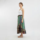 Young Threads - Bohoemian Mid-Length Skirt with Rayon Print (New Color) SK23162