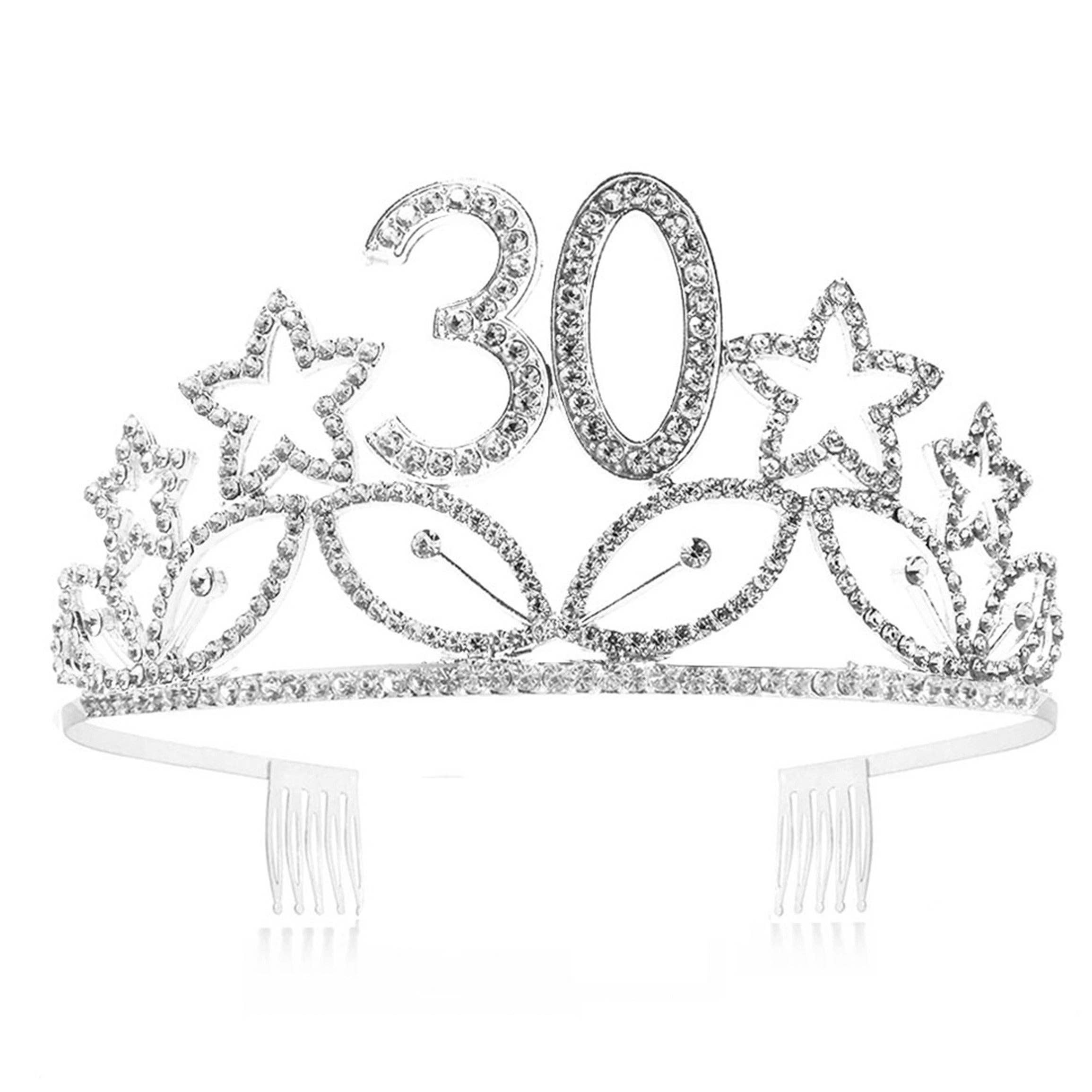 Ole - Birthday Star Rhinestone Crown Headband L3959