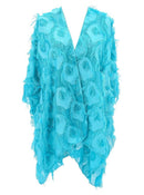 JC Sunny Fashion - 11 Colors-Fringe Feather Detailed Lightweight Eyelash Kimono