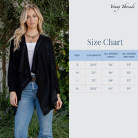 Young Threads - Artisan Plush Knit Kimono Shrug with Handcrafted Embroidery