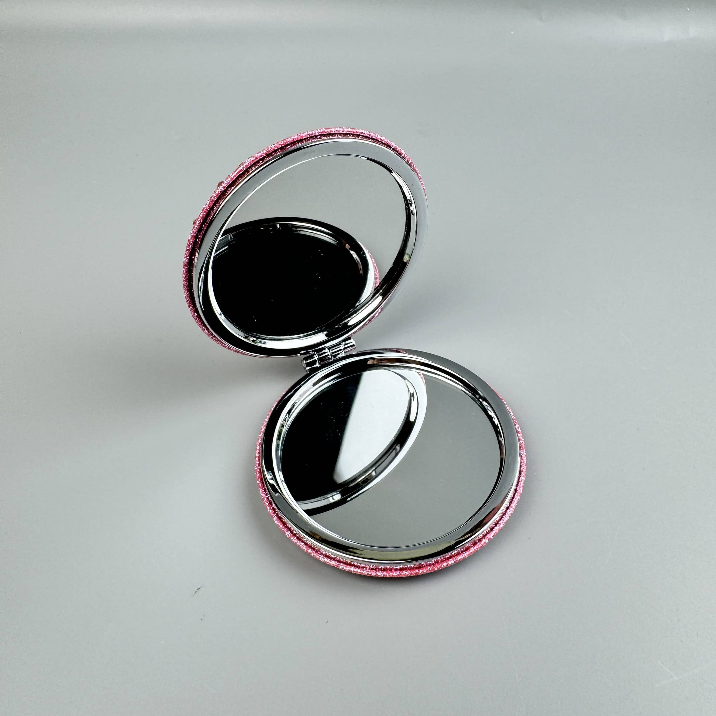 Ole - Circle Rhinestone Folding Makeup Mirror