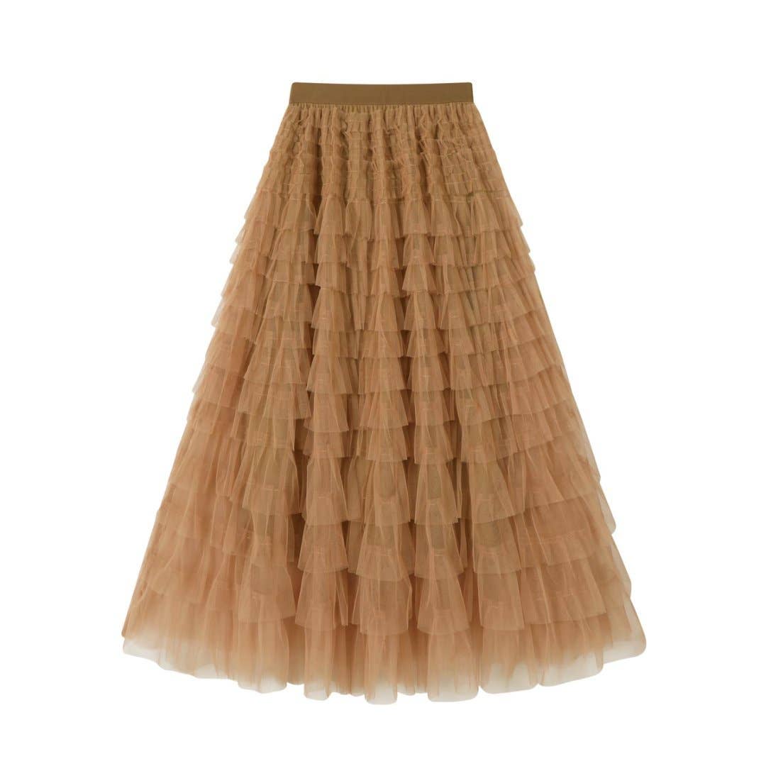 Hope & Sunshine - Mesh Tiered Skirt