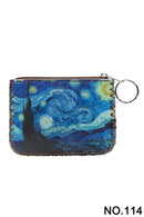 Ole - Starry Night Painting Printed Coin Purse HB0665 - NO.114