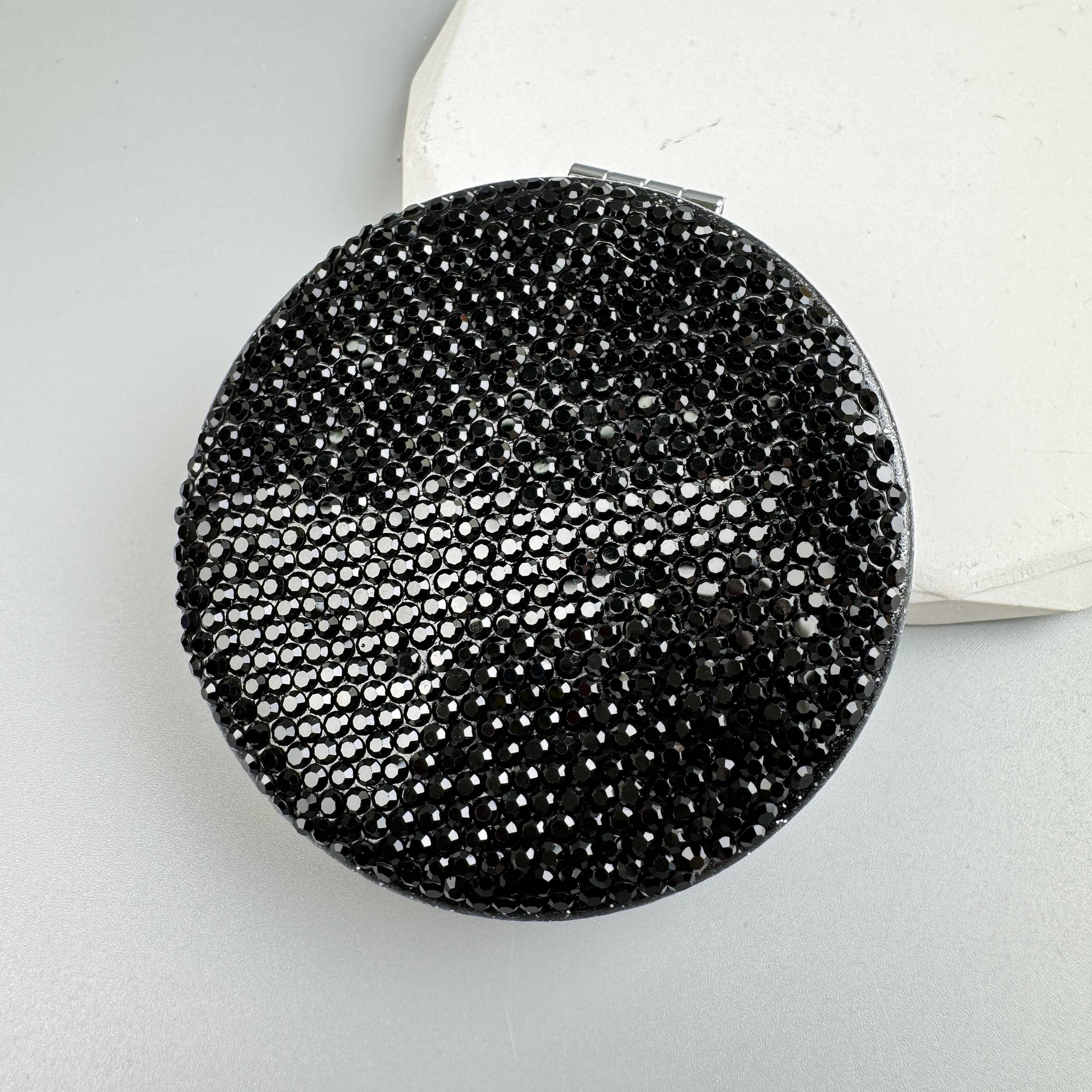 Ole - Circle Rhinestone Folding Makeup Mirror