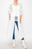 Origami Apparel ~  Lace and Crochet inspired - INTERCHANGEABLE DRESS AND JACKET-4758IVORY