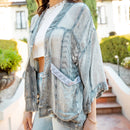 YOUNG THREADS - Western Bohemian Georgette Kimono Shirt