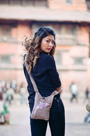 Earth Divas - Light Brown Stonewash Mini-Crossbody Shoulder Bag