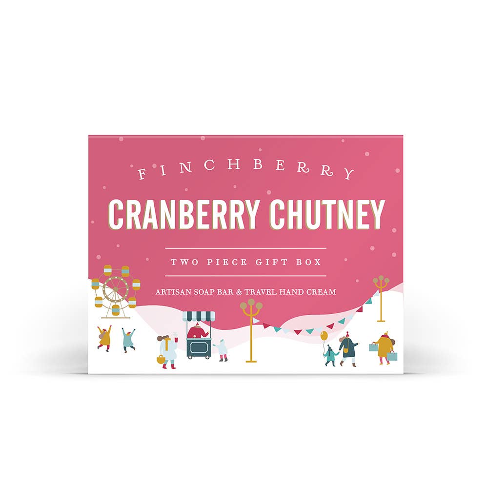 FinchBerry - Cranberry Chutney - 2 Pc Holiday Gift Box - Stocking Stuffer