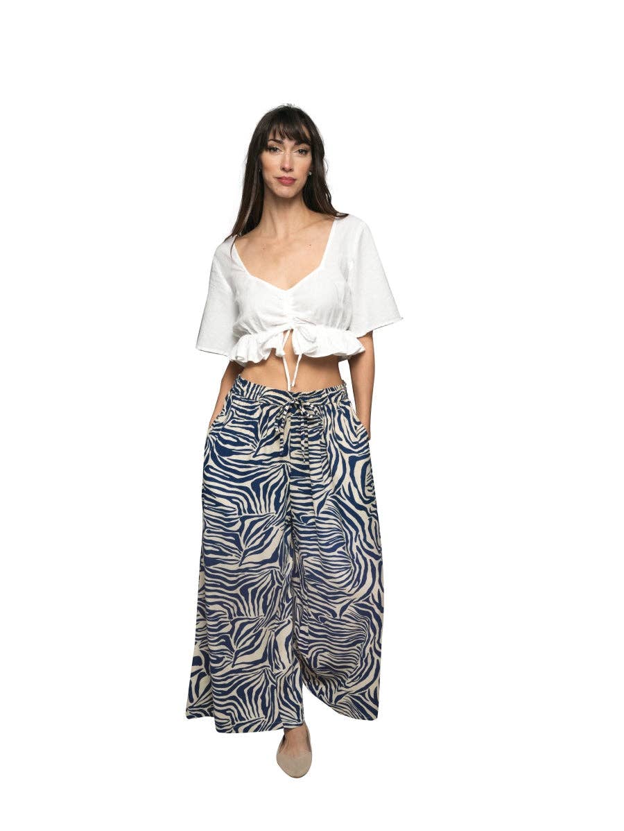 Sacred Threads - Block Print Baggy Palazzo Pants