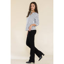 Perseption - FLAT BUTTON FULL PLACKET MANDERINE SHIRT