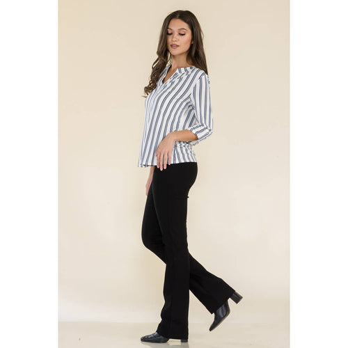 Perseption - FLAT BUTTON FULL PLACKET MANDERINE SHIRT
