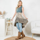 Young Threads - Front-Open Asymmetrical High Low Top - New Design