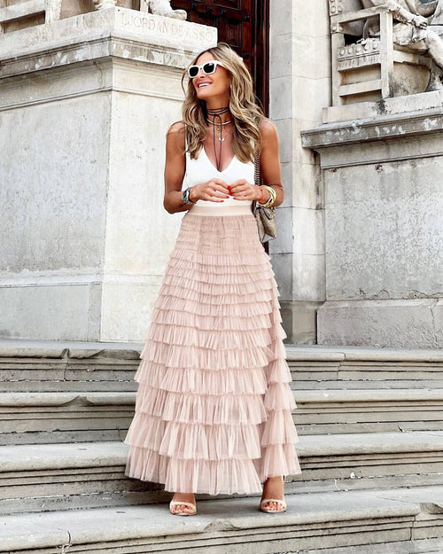 Hope & Sunshine - Mesh Tiered Skirt
