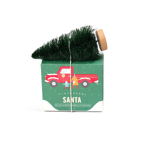 FinchBerry - Santa -Clay & Salt Soak - Christmas Holiday Stocking Stuffer
