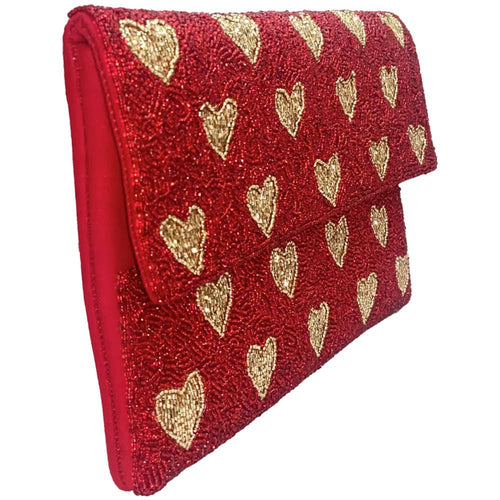 Ole - Heart Bead Clutch LAC-SS-710