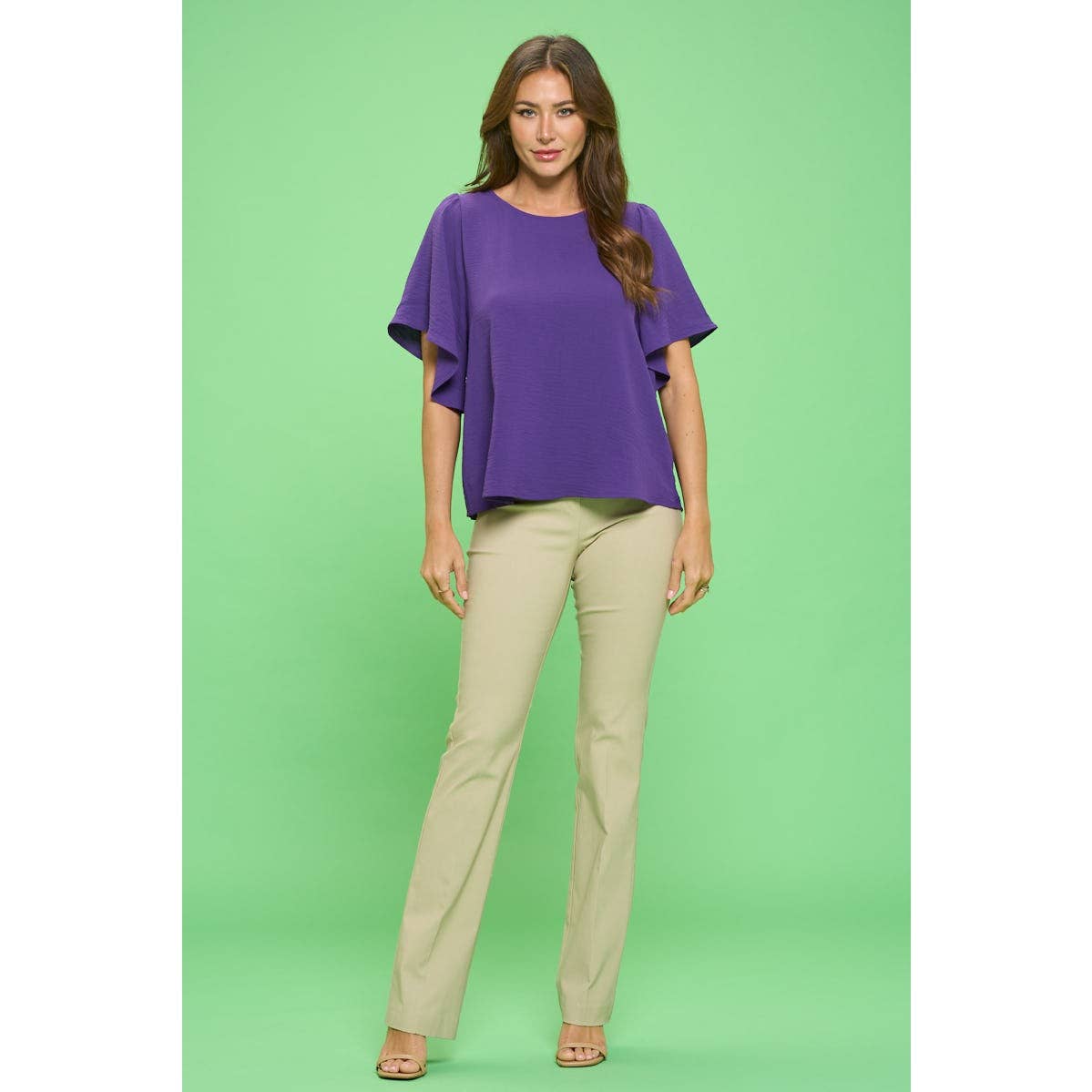 Perseption - AIR FLOW FLUTTER FASHION BLOUSE TOP