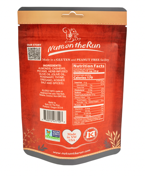 Nuts On The Run - Italian Herb Nuts